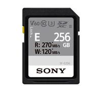 Sony SF-E Series UHS-II U3 V60 SDXC Carte mémoire numérique 256 Go - Lecture 270 Mo/S d'écriture 120 Mo/S SFE256