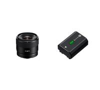 Sony SEL11F18, Objectif E 11 mm F1.8, Ultra Grand Angle Haute définition Super35/APS-C (SEL11F18) Noir & Bloc-Batterie Rechargeable NPFZ100.CE série Z - Noir