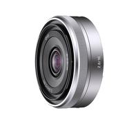 Sony Objectif ultra-plat grand angle SEL16F28 16 mm f/2.8 E-mount Argent
