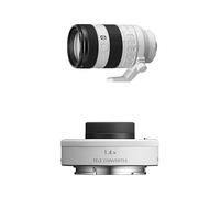 Sony SEL70200G2 - Téléobjectif Plein Format série G - FE 70 - 200 mm F4 Macro G OSS II (SEL70200G2)+SEL-14TC Téléconvertisseur x1,4 Compatible avec Sony Monture E Objectif F 2.8 Noir