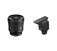 Sony SELP1635G | Objectif à Zoom motorisé Grand Angle Plein Format FE PZ 16-35 mm F4 G Haut de Gamme série G & ECM-B10 - Microphone Micro-directionnel Compact (Noir)