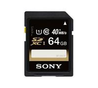 Sony SF64U - Carte mémoire flash - 64 Go - UHS Class 1 / Class10 - SDXC UHS-I - pour Cyber-shot DSC-RX100, DSC-RX100 II, DSC-RX100 III; Handycam HDR-AX2000, HDR-AX2000E