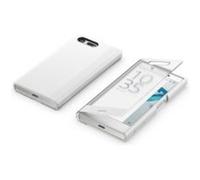 Sony Style Cover Touch SCTF20 - Étui à rabat pour téléphone portable - polycarbonate, caoutchouc silicone, polyuréthanne thermoplastique (TPU) - blanc - pour XPERIA X Compact Blanc G