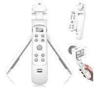 Sony Trépied sans fil avec déclencheur - Mini-trépied avec télécommande rechargeable pour ZV-E10/ZV-E1/ZV-1/ZV-1F/RX100 VII/RX0 II/A6700/A6400/A6600/FX3/FX30, pour Vlogging, blanc