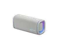 Sony ULT FIELD 5 - Enceinte portable Bluetooth puissante, batterie 25 heures, 2 modes ULT POWER SOUND, IP67, étanche à l'eau et à la poussière, éclairage à 360°, bandoulière amovible, compacte - Blanc