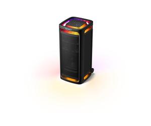 Sony ULT Tower 9AC - Enceinte Bluetooth Party Box Ultimate, Alimentation Secteur, 2 Modes ULT Power Sound, X-Balanced Speaker, 360° Lighting & Sound, entrées pour Karaoke - Noir