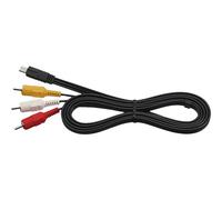 Sony VMC-15FS - Câble vidéo/audio - S-Vidéo / vidéo composite / audio - 4 broches mini-din, RCA mâle pour connecteur du caméscope mâle - noir - pour Handycam DCR-SX45, HDR-CX170, CX270, CX370...