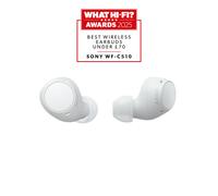 Sony WF-C510 Blanc : Écouteurs True Wireless Bluetooth 5.3, IPX4, Autonomie 11h (ANC Off) / 8h (ANC On), Recharge Rapide, Microphone Intégré