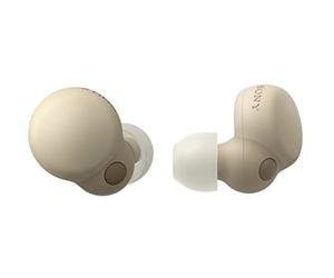 Sony WF-LS900 Écouteurs Bluetooth sans Fil à réduction du Bruit - Connexion Bluetooth Multipoint - Ultra Compact et Ultra léger - Jusqu'à 20 Heures d'autonomie avec boitier de Charge - Ecru