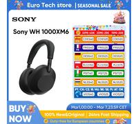 Sony WH-1000XM6 - Casque audio Bluetooth à réduction de bruit active - Bleu nuit
