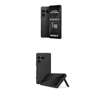 Sony Xperia 1 VIII - 6,5" 19,5:9 FHD+ HDR OLED 120Hz, Triple Objectif avec Nouveau téléobjectif, Xperia AI, Batterie 2 Jours, Audio 3,5 mm, Double SIM, Noir Graphite + Coque