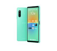 Sony Xperia 10 IV - Smartphone Android, Téléphone Portable 6 Pouces 21:9 Wide OLED - Camera 3 Objectifs - Prise Jack 3.5 mm - 6Go RAM - 128Go Stockage - Double SIM Hybride (Menthe)