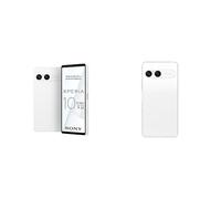 Sony Xperia 10 VII - 6,1 Pouces 19,5:9 OLED avec 120 Hz, Batterie 5 000 mAh, Objectif Ultra Grand Angle 16 mm, Audio 3,5 mm, Android 15, IP65/68, Blanc + Coque