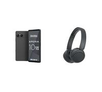 Sony Xperia 10 VII - 6,1 Pouces 19,5:9 OLED avec 120 Hz, Batterie 5 000 mAh, Objectif Ultra Grand Angle 16 mm, Audio 3,5 mm, Android 15, IP65/68, Noir Charbon + WHCH520