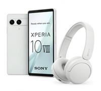 Sony Xperia 10 VIII | Smartphone léger - Longue autonomie - Blanc givré + WHCH530