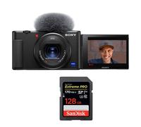 Sony ZV-1 Caméra Noir+SanDisk 128 Go Extreme Pro SDXC UHS-I U3 V30 170 Mo