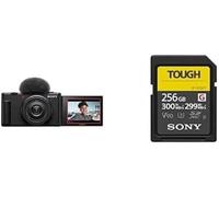 Sony ZV-1 II | Appareil Photo Vlog numérique - écran orientable pour Le vlogging - Objectif Zoom Grand Angle - vidéo 4K - Microphone omnidirectionnel + Carte mémoire 256GB SF-G Series Tough