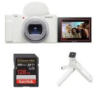 Sony ZV-1 II Blanc + Sony GP-VPT2BT Blanc + SanDisk 128Go Extreme PRO UHS-I SDXC