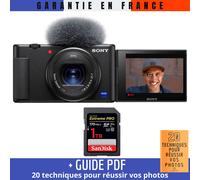 Sony ZV-1 Noir + 1 SanDisk 1TB Extreme PRO UHS-I SDXC 170 MB/s + Guide PDF ""20 TECHNIQUES POUR RÉUSSIR VOS PHOTOS