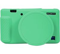 Sony ZV-1 ZV1 Camera Silicone Protective Case with Removable Lens Cap for Sony ZV 1 Digital Camera Green