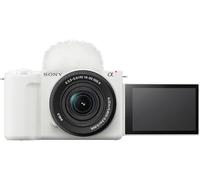 Sony ZV-E10 II Caméra Vlog Hybride, 26 MP, avec Objectif 16-50 mm, Blanc | Capteur APS-C, Vidéo 4K 60p, Écran orientable, Real-Time Eye AF, Streaming USB-C