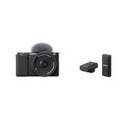 Sony ZV-E10K (APS-C) - Appareil Photo Hybride avec Objectif 16-50 mm f/3,5-5,6 II Power Zoom Kit + ECM-W2BT Microphone sans Fil Bluetooth pour Vidéo, Streaming et Vlogging