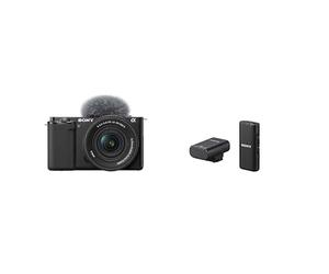 Sony ZV-E10K (APS-C) - Appareil Photo Hybride avec Objectif 16-50 mm f/3,5-5,6 II Power Zoom Kit + ECM-W2BT Microphone sans Fil Bluetooth pour Vidéo, Streaming et Vlogging