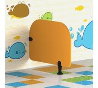 Sooar Enfant Cloison D'urinoir Jardin d'enfants Cloison de Toilette Cloison de Toilette À Écran d'urinoir Écran D'intimité Toilette (1 Article) (Color : Orange)