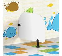 Sooar Enfant Cloison D'urinoir Jardin d'enfants Cloison de Toilette Cloison de Toilette À Écran d'urinoir Écran D'intimité Toilette (1 Article) (Color : White)