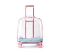 Sooar Transparent Pet Trolley Backpack Dog Sac à Dos sur Roues Multi-Fonction Rolling Carriers avec Hauteur Réglable Transports de Voyage pour Animaux Respirables pour Chats& Les Chiens, JYLSSKUK,