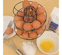 soobu Organisateur de Rangement des Oeufs Rack pour Distributeur en Spirale pour Oeufs Noir pour la Maison (Noir)