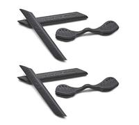 SOODASE Gris foncé 2 pcs Kit caoutchouc silicone de rechange Pour Oakley Radarlock Path/Pitch/Edge Series Des lunettes de soleil