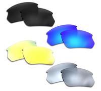 SOODASE Pour Oakley BiSphaera Lunettes de Soleil Bleu/Noir/Or/Argent Polarisation Verres de Remplacement