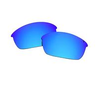 SOODASE Pour Oakley Flak Jacket Des lunettes de soleil Bleu Verres de remplacement polarisés
