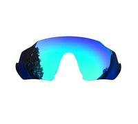 SOODASE pour Oakley Flight Jacket des Lunettes de Soleil Bleu Verres de Remplacement polarisés