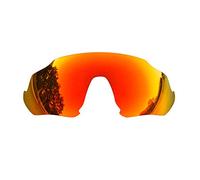 SOODASE Pour Oakley Flight Jacket Des lunettes de soleil Rouge Verres de remplacement polarisés
