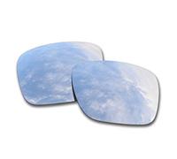 SOODASE Pour Oakley Holbrook Des lunettes de soleil Argenté Verres de remplacement polarisés