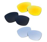 SOODASE Pour Oakley Jupiter Des lunettes de soleil Noir/Doré/Argenté Verres de remplacement polarisés