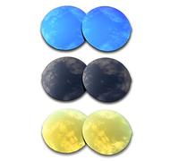 SOODASE Pour Oakley Madman Des lunettes de soleil Bleu/Noir/Doré Verres de remplacement polarisés
