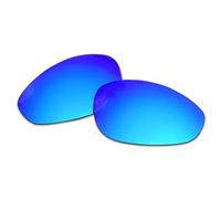 SOODASE Pour Oakley Straight Jacket 1999 Des lunettes de soleil Bleu Verres de remplacement polarisés