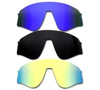SOODASE Pour Oakley Sutro Lite Sweep Lunettes de Soleil Bleu/Noir/Or Polarisation Verres de Remplacement