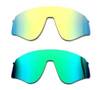 SOODASE Pour Oakley Sutro Lite Sweep Lunettes de Soleil Or/Vert 2 Paires Polarisation Verres de Remplacement