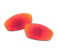 SOODASE Pour Oakley Whisker Des lunettes de soleil Rouge Verres de remplacement polarisés