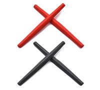 SOODASE Rouge/Gris foncé Kit Caoutchouc Silicone de Rechange pour Oakley Square Wire 2.0 des Lunettes de Soleil