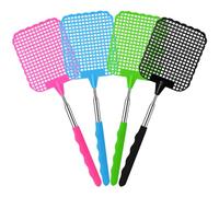 Soodyoow 4 Pièces Tapettes à Mouches Extensible, Tapetteà Mouche Coloré, Tapetteà Mouche Main pour Les Mouches,Les moustiques et Les Insectes