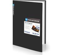 Sooez Art Portfolios Grand porte-documents de 27,9 x 35,6 cm avec 30 poches et feuilles intérieures noires, affichage de 60 pages, livre de présentation de 28 x 35,6 cm pour rangement d'œuvres d'art,