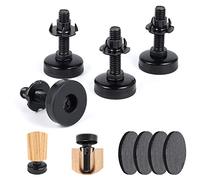 SooGree Lot de 4 pieds de nivellement réglables M16 - Filetage de 0,95 cm - 16 mm - Très résistant - Pour armoires, canapés, tables, chaises