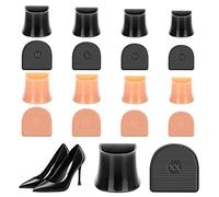 SooGree Lot de 8 paires de couvre-talons de protection pour talons hauts, 4 tailles, protections de talon pour marcher sur l'herbe, boue, gravier