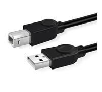 Sooiiyu Câble d'imprimante USB 2.0, cordon d'imprimante scanner haute vitesse de 3 mètres, compatible avec HP, Canon, Lexmark, Epson, Dell, Xerox, Samsung, et plus