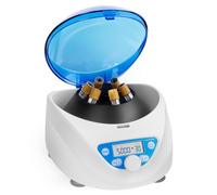 Soojook Centrifugeuse Laboratoire, 6x15mL/10mL/7mL/1.5-5ml Professionnelle Centrifugeuses PRP, 300-5000rpm max. 2600xg RCF pour Collège de Laboratoire, 220V